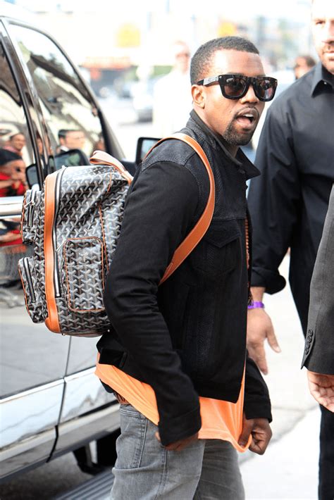 kanye west Goyard bag